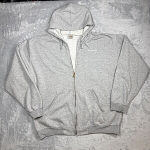 Vintage Carhartt K122 Hoodie Mens XL Gray Midweight Zip Up Oversized Y2K